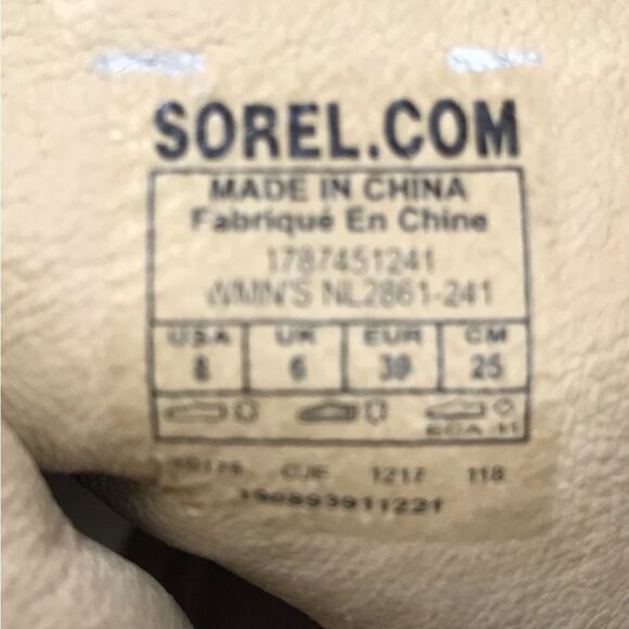 Sorel AFTER HOURS Lace Up Wedge Heel Casual Ankle Bootie Sandal in Oatmeal - Picture 15 of 16